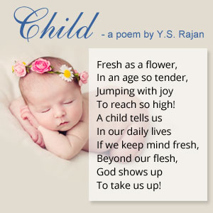 Poem on Child By Y S Rajan